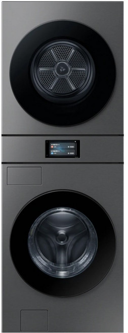 삼성전자 Bespoke AI 원바디 세탁기 + 건조기 세트 25kg 22kg 방문설치, WH90F2522AAHS, 다크스틸