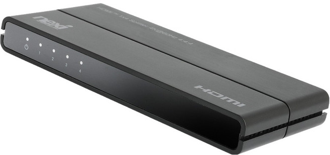 넥시 4K 1:4 HDMI 분배기 NX-4K0104N, 블랙, 1개