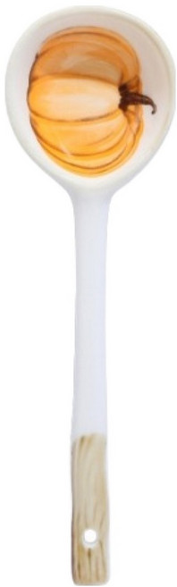 아메리칸로드 호박 과일 패턴 도자기 그릇 스푼 HR2736, 1개