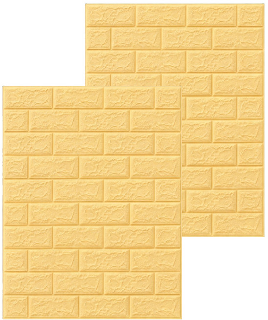 엑스터 입체 폼 3D 벽돌 타일 스티커 2p, Type 7