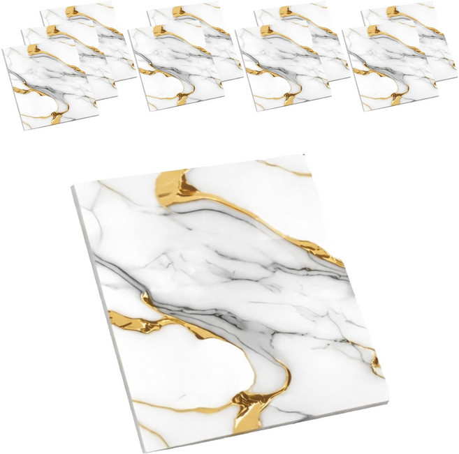 엑스터 대리석 방수 인테리어 타일 시트 10p, Type 21