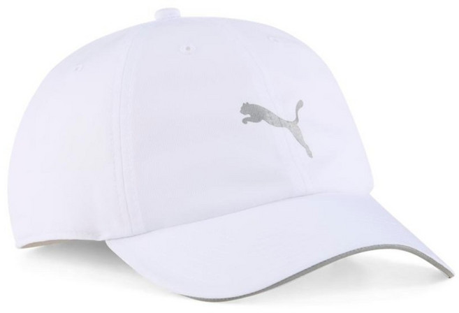 PUMA 慢跑系列 棒球帽 02616902, 白色, 1個