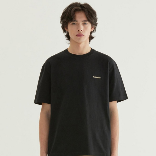 커버낫 남성용 스몰 로고 면 티셔츠