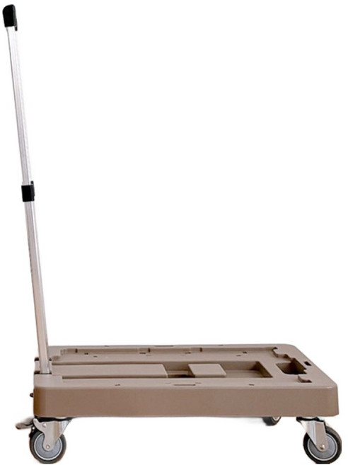 리빙해피 이동식 올라잇 카트 브라운, 1개