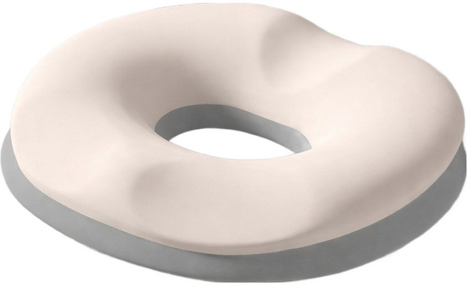 쉼표온 메모리폼 임산부 기능성 원형 도넛 방석, 1개, 베이지