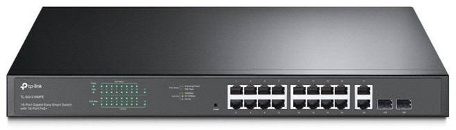 tp-link 商用 v5 18 埠 Gigabit 簡易智慧型交換器 含16 埠 PoE+, 1個, TL-SG1218MPE