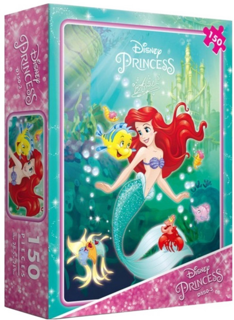 퍼즐피플 디즈니 직소퍼즐 모음 인어공주 아리엘, 혼합색상, 없음, 150피스, 1개