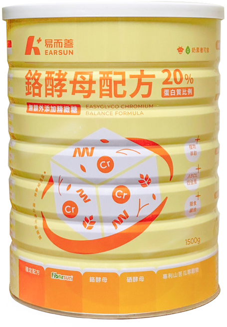 易而善 鉻酵母配方奶粉, 1.5kg, 1個