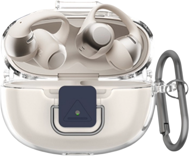 GRAYCO Shokz 오픈닷 원 E310 투명 잠금 클립 케이스, 클리어, 1개