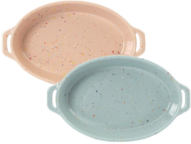 Verona Luce 橢圓形焗烤盤 2件組