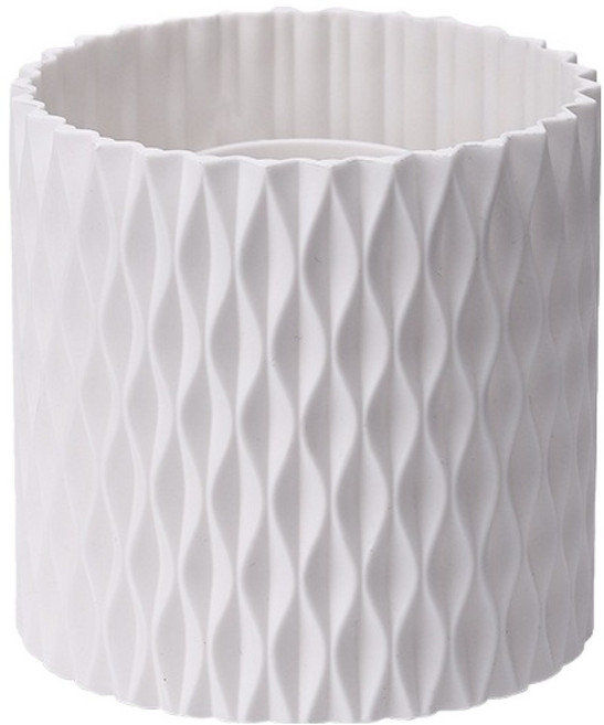 탑피아 감성 회전형 데스크 펜 연필꽂이, 화이트, 1개