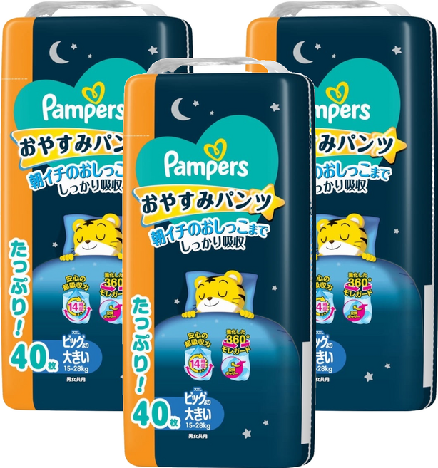 Pampers 幫寶適 極上守護巧虎晚安褲 15~28 公斤, 120片, 超大碼 (2XL)