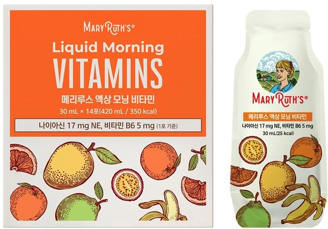 메리루스 모닝 멀티비타민 14p, 1개, 420ml - 쿠팡