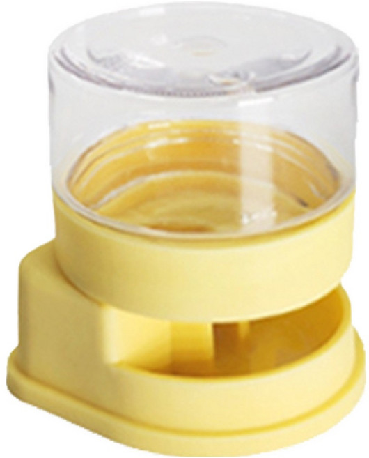 두렙 크레스티드 게코 도마뱀 자동급수기 대형, 1개, 파스텔옐로우