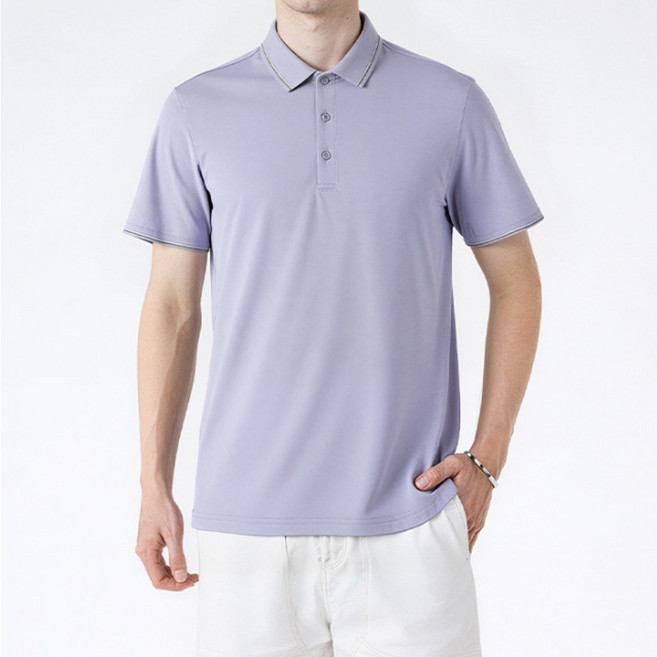 인피어스 남성용 투톤 카라 반팔 티셔츠 I263-164