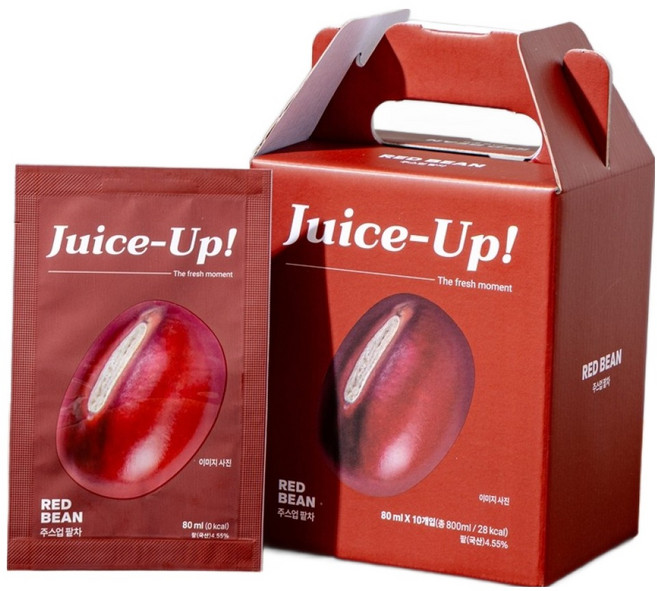 주스업 팥차, 1개, 10개입, 80ml