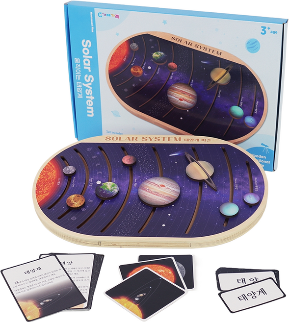 가베가족 몬테소리플러스 움직이는 태양계 교구세트 KS4245, 1세트