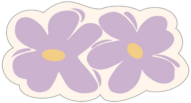 코다치프 플라워 규조토 흡수 빠른건조 미끄럼방지 욕실 발매트, 퍼플해바라기, 1개