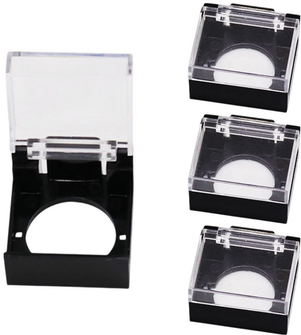 밝은리빙 인덕션 버튼 커버, 블랙, 4개