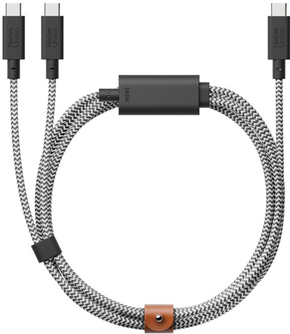 NATIVE UNION Beltr 140W Type-C to Type-C 2合1傳輸線