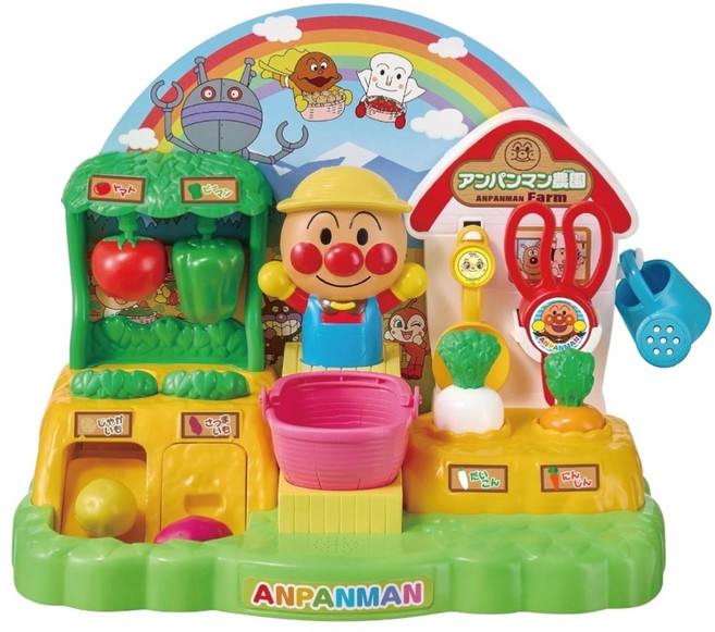 ANPANMAN 麵包超人 一起來採收 麵包超人小農場玩具組, 混和顏色, 1套