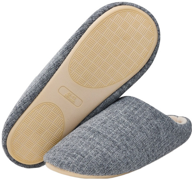 아트조이 패브릭 포근한 데일리 홈 슬리퍼, 그레이, 1개