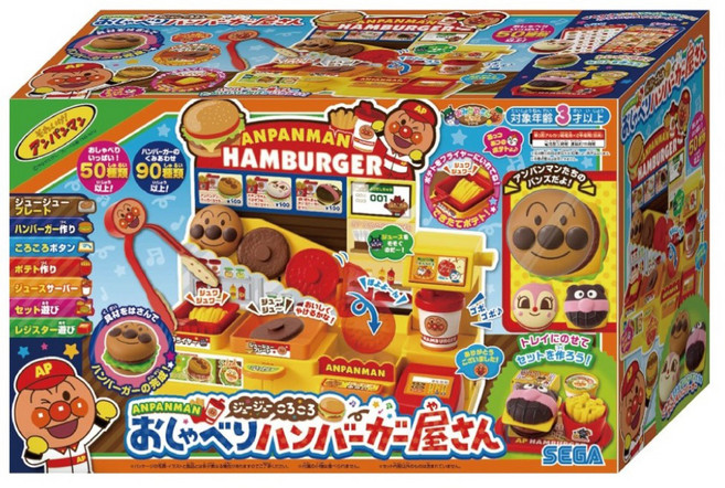 ANPANMAN 麵包超人 美味漢堡店, 混和顏色, 1套