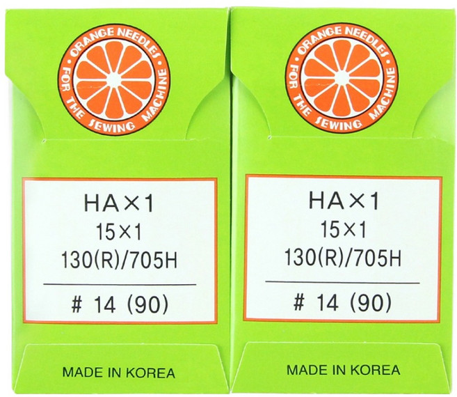 오렌지니들 가정용 미싱바늘 HA 10p, 2개