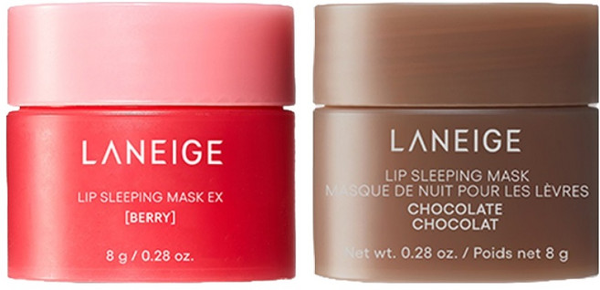 라네즈 립 슬리핑 마스크 미니즈 베리 8g + 초코 8g 세트, 2개입, 1세트