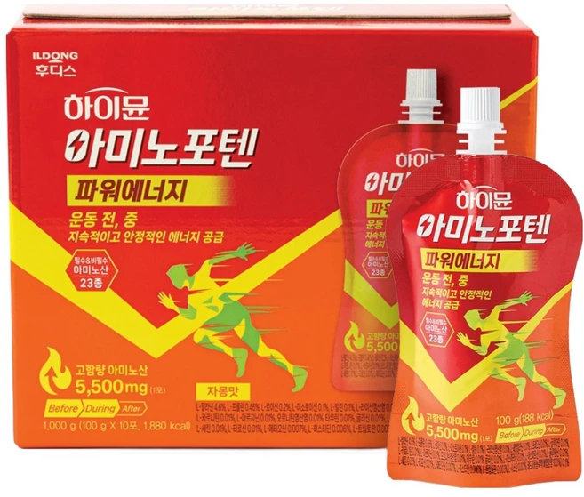 하이뮨 아미노포텐 파워에너지 10p, 1kg, 1개 - 쿠팡