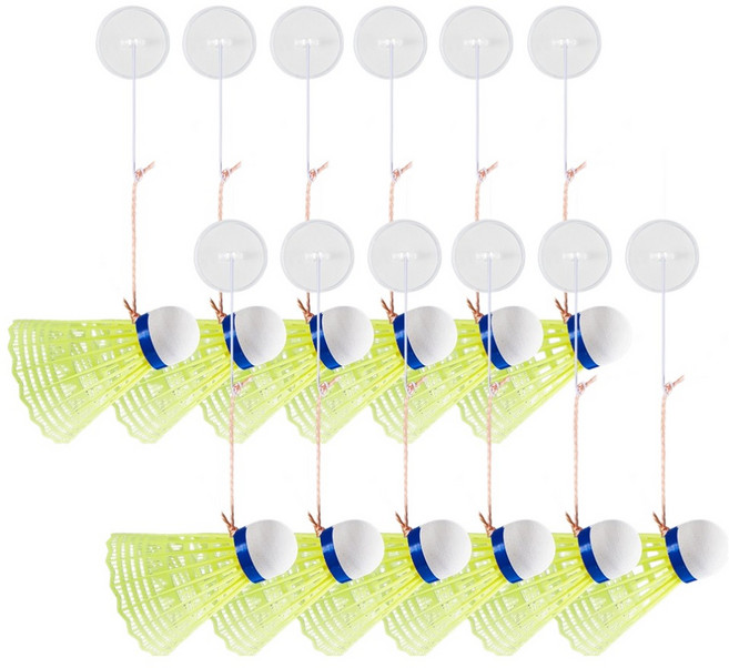 아케이바이 배드민턴 리턴콕 균형줄 3p + 탄성로프 40p + 셔틀콕 3p + 고정헤드 3p 세트, 4세트, 혼합색상, 3개입