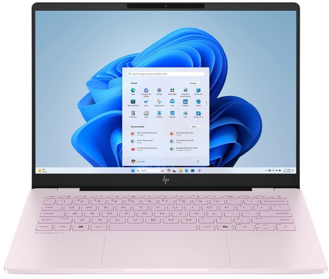 hp 惠普 OmniBook WUXGA 14吋, Intel Core 5 120U, Intel Graphics, 16GB LPDDR5, 512GB Gen4 SSD, Windows 11 Home, 閨蜜粉, 14‑fp0043TU