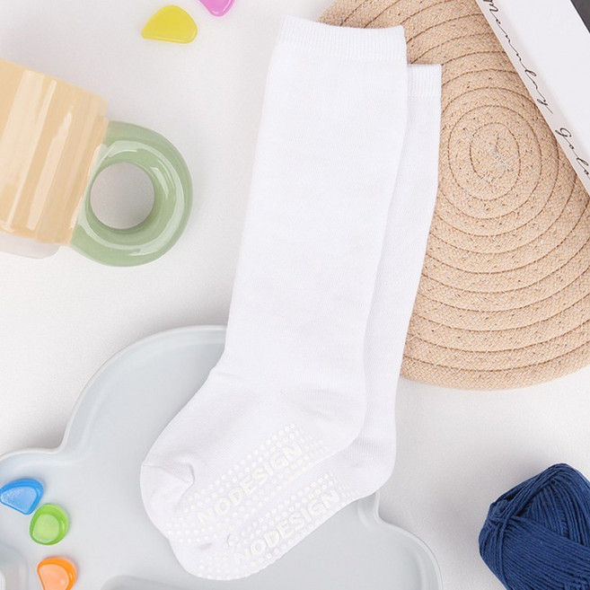 노디자인 미끄럼방지 패드 무지 니삭스 양말 2켤레