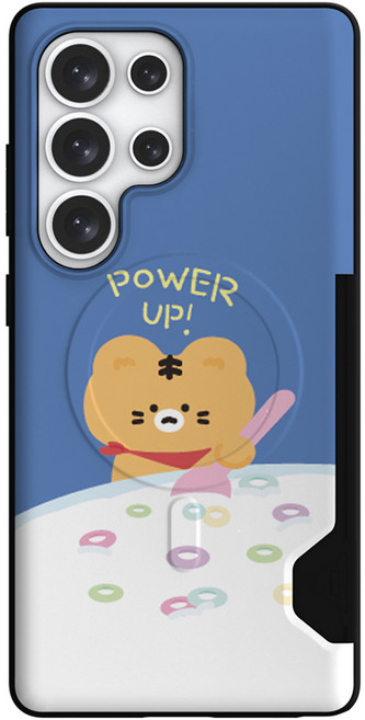 웨이브스튜디오 아기맹수호호 카드 2장 맥세이프 슬림 범퍼 휴대폰 케이스