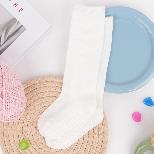 노디자인 미끄럼방지 패드 무지 니삭스 양말 2켤레