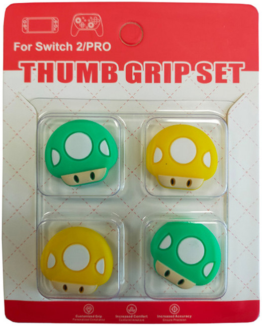 호후 닌텐도 스위치2 조이콘 아날로그 스틱 커버 버섯캡 세트, 002, 1세트