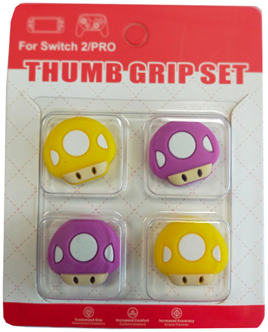 호후 닌텐도 스위치2 조이콘 아날로그 스틱 커버 버섯캡 세트, 004, 1세트