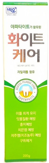 네오 메디칼제약 아파타이트 네오케어 자일리톨 화이트 치약, 200g, 1개 - 쿠팡