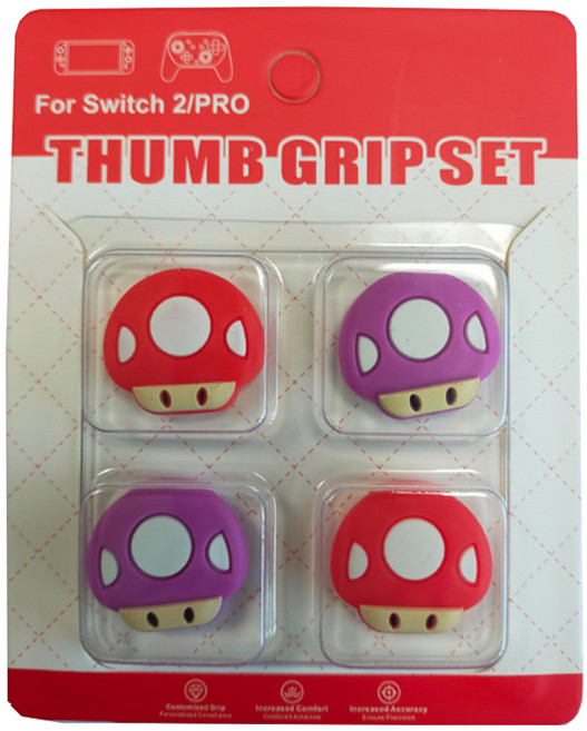 호후 닌텐도 스위치2 조이콘 아날로그 스틱 커버 버섯캡 세트, 001, 1세트