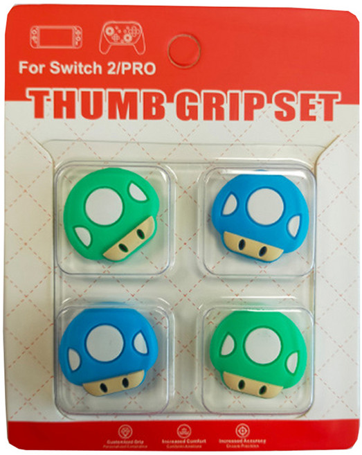 호후 닌텐도 스위치2 조이콘 아날로그 스틱 커버 버섯캡 세트, 003, 1세트