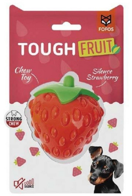 FOFOS 兩只福狸 幼犬水果口味咀嚼玩具, 草莓, 1個