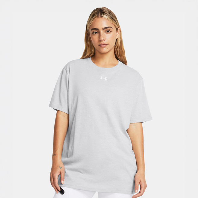 UNDER ARMOUR 安德瑪 女款 UA Campus 寬鬆短袖 T 恤 1387193, MOD GRAY LIGHT HEATHER