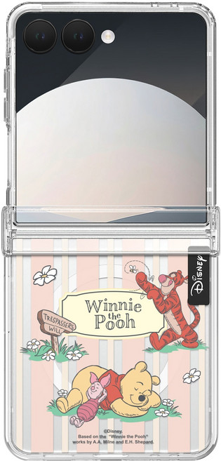 곰돌이푸 크리스탈 허니워크 디자인 맥세이프 투명 휴대폰 케이스