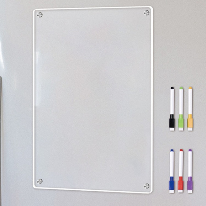 위드스타 냉장고 투명 아크릴 메모 캘린더 보드