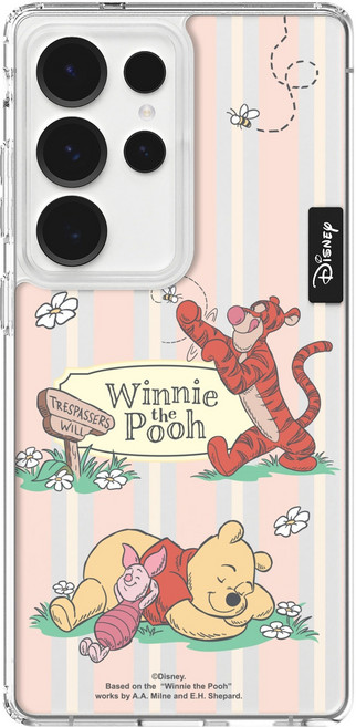 곰돌이푸 크리스탈 허니워크 디자인 투명 휴대폰 케이스