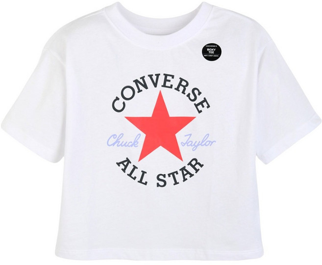 컨버스 걸척 패치 반팔 티셔츠