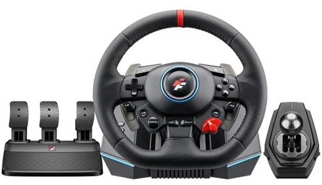 FlashFire 富雷迅 Monaco racing wheel 霍爾感應方向盤, 混和顏色, 1個, F117