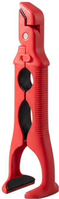 몰투데이 만능 냄비 그릇 뚜껑 집게, 레드, 1개