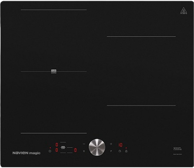 나비엔매직 인덕션 전기레인지 3구 블랙, ERI-5013AF, 빌트인