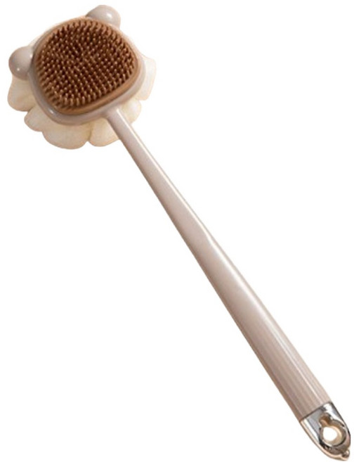 원이네 듀얼클린 양면 샤워 브러시 실리콘, 그레이, 1개, 1개입